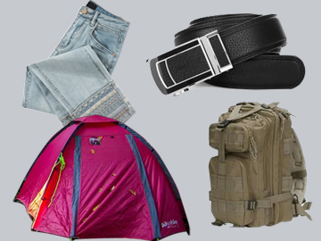 露營(yíng)房、背包、帆布等